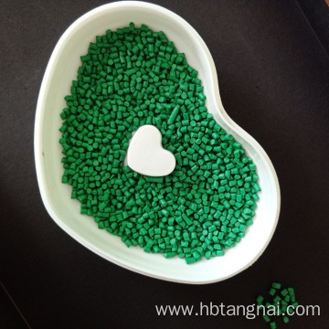 Plastic PP PE Granulates green color masterbatch